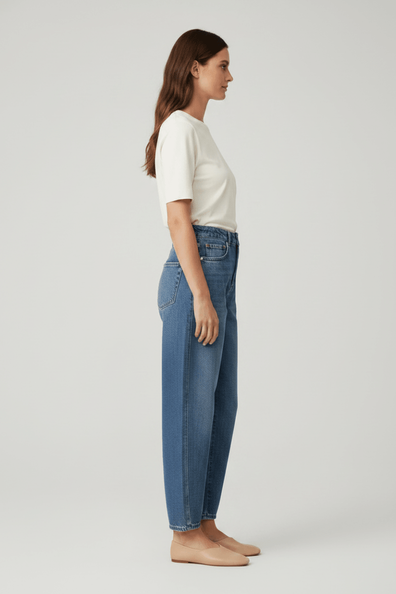 Rich & Royal Barrel Jeans Retro Blue aus Bio-Baumwolle