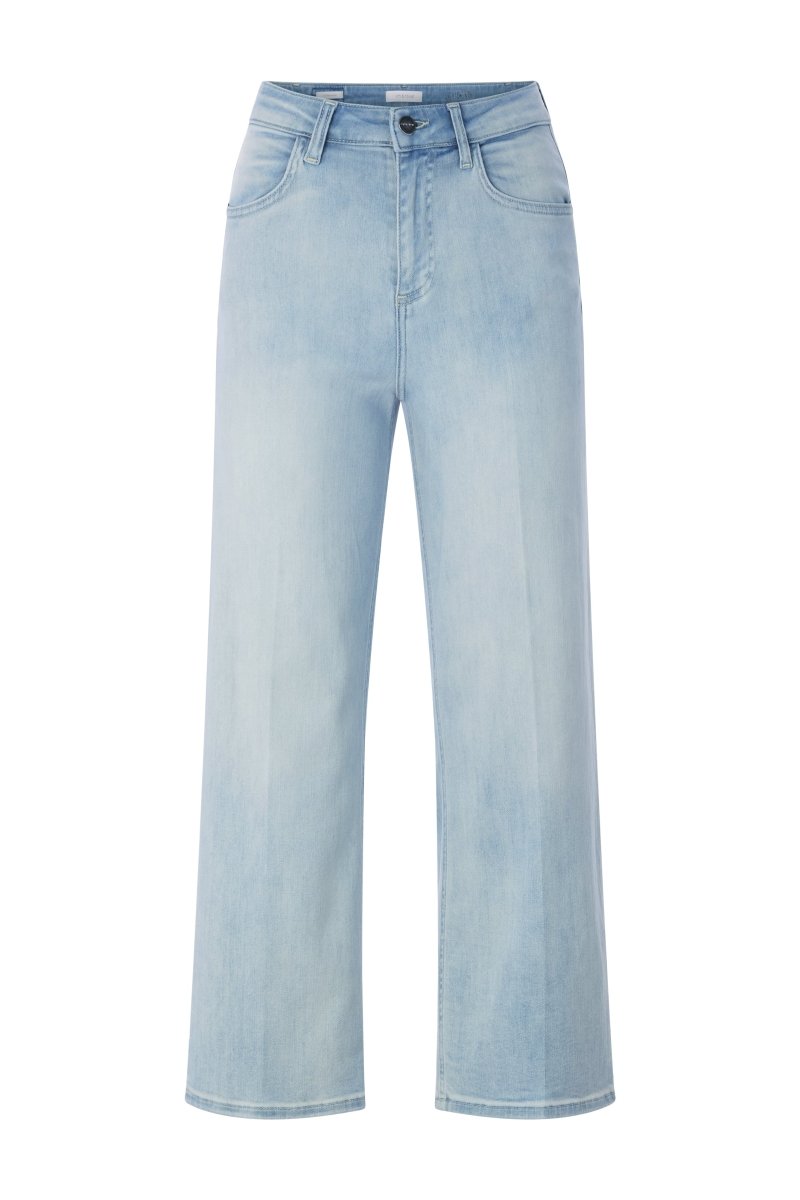 Rich & Royal Culotte Light Blue Satin Denim
