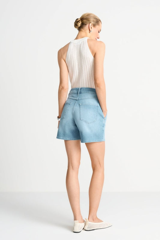 Rich & Royal Damen Denim Shorts in denim blue