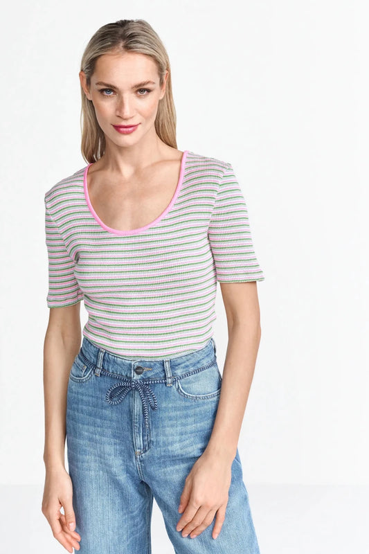 Rich & Royal gestreiftes Ripshirt multicolor