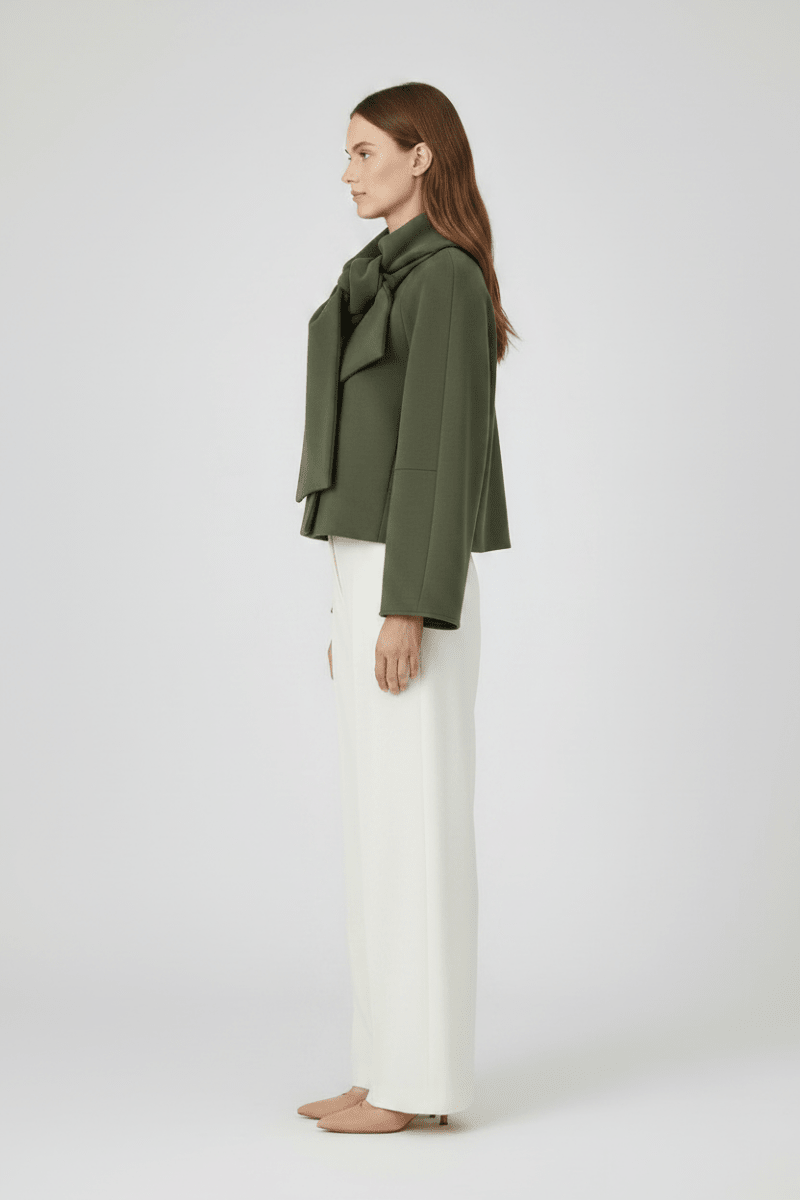 RICHROYAL Jacke mit Schalkragen Blattgrün
