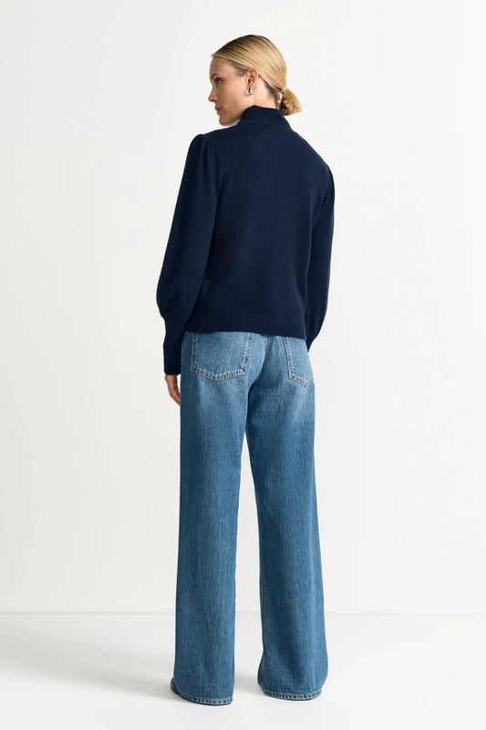 Rich & Royal Kaschmir Pullover in der Farbe Midnight Blue