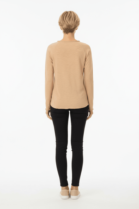 Rich & Royal Organic Heavy Jersey Longsleeve in der Farbe Soft Papaya