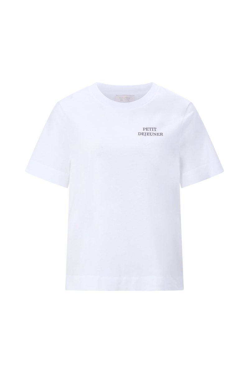 Rich & Royal Queens Easy Fit T-Shirt Breakfast in der Farbe white