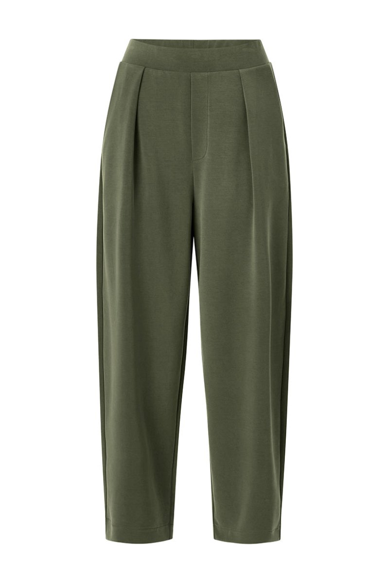 RICHROYAL Weite Hose T Peach Blattgrün