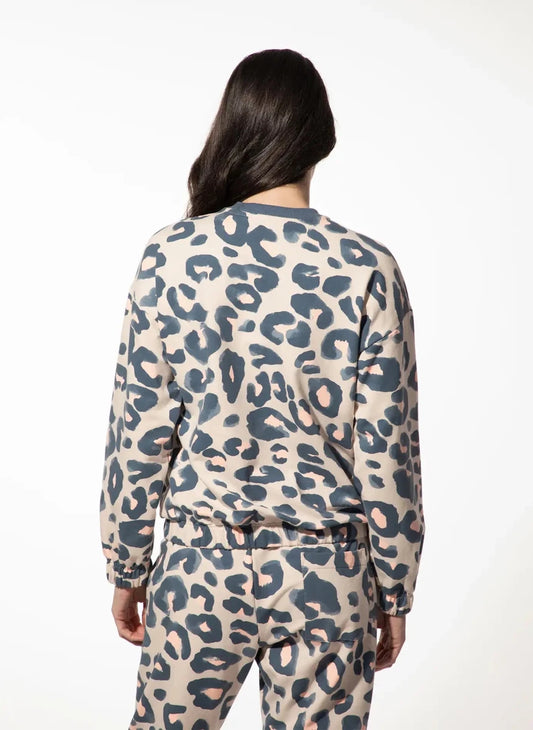 Short Stories Pyjama Jacke in der Farbe Beige/Rosa/Blau