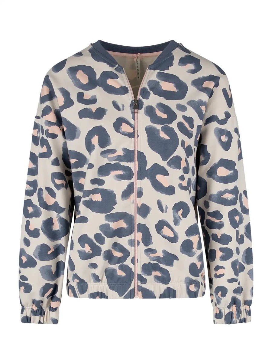 Short Stories Pyjama Jacke in der Farbe Beige/Rosa/Blau