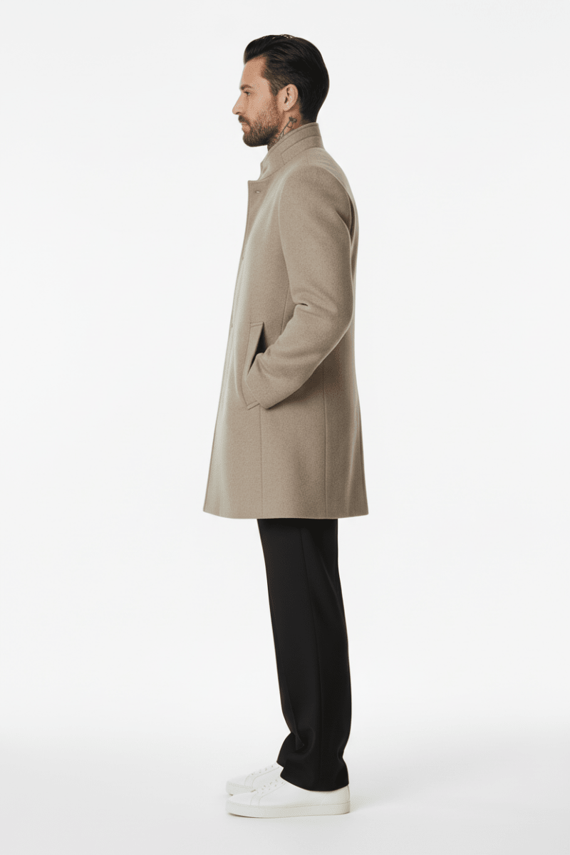 Strellson Finlay Natural - Men's Wool Coat