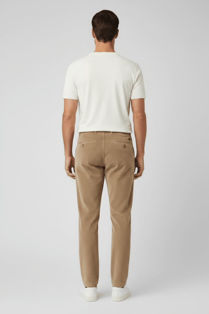 Strellson Herrenhose Lui-2V-D Hellbeige – Chino aus Baumwolle