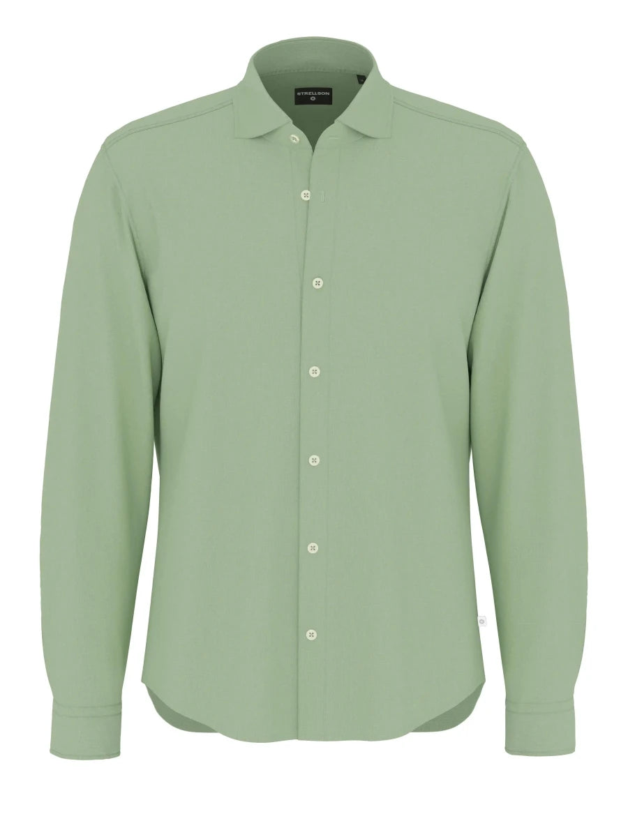 Strellson Leinenhemd Light Pastel Green