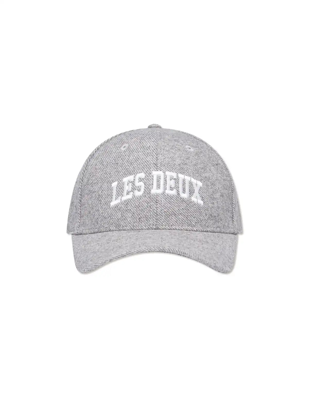 Les Deux Wool Baseball Cap in der Farbe Grey Melange
