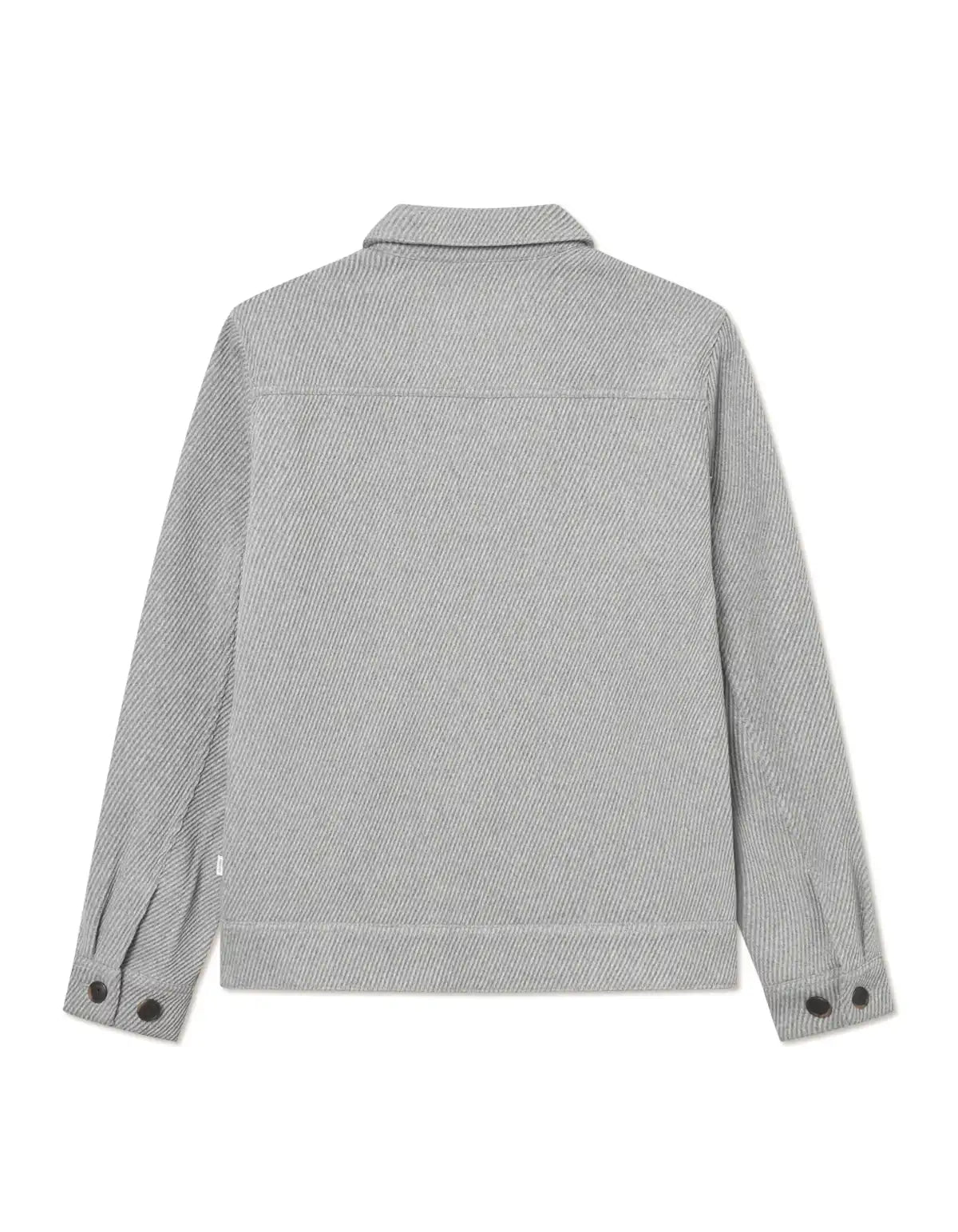 Les Deux Wolljacke Nash Twill in der Farbe Grey Melange