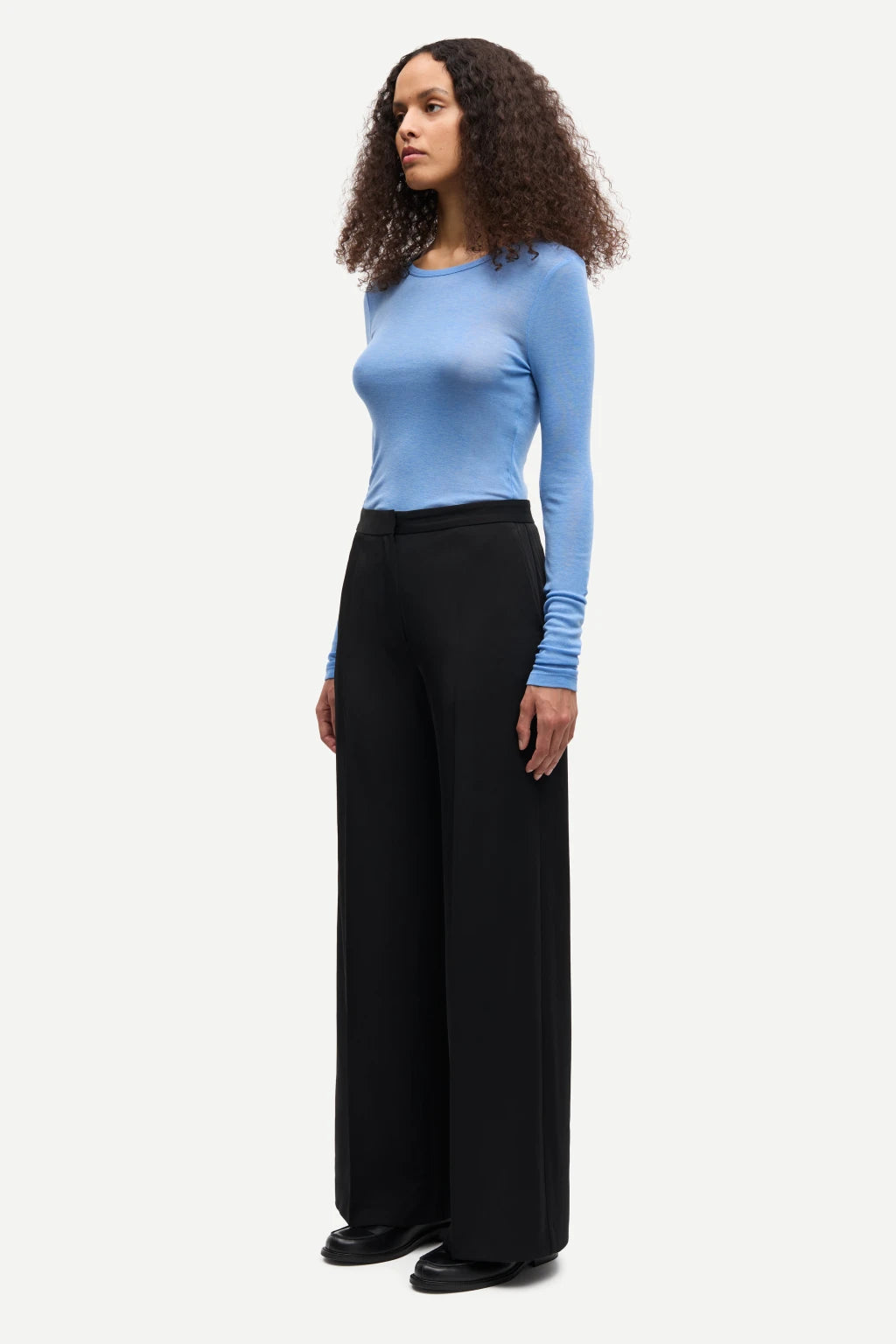 Samsoe Samsoe Longsleeve Sadou Della Robbia Blue