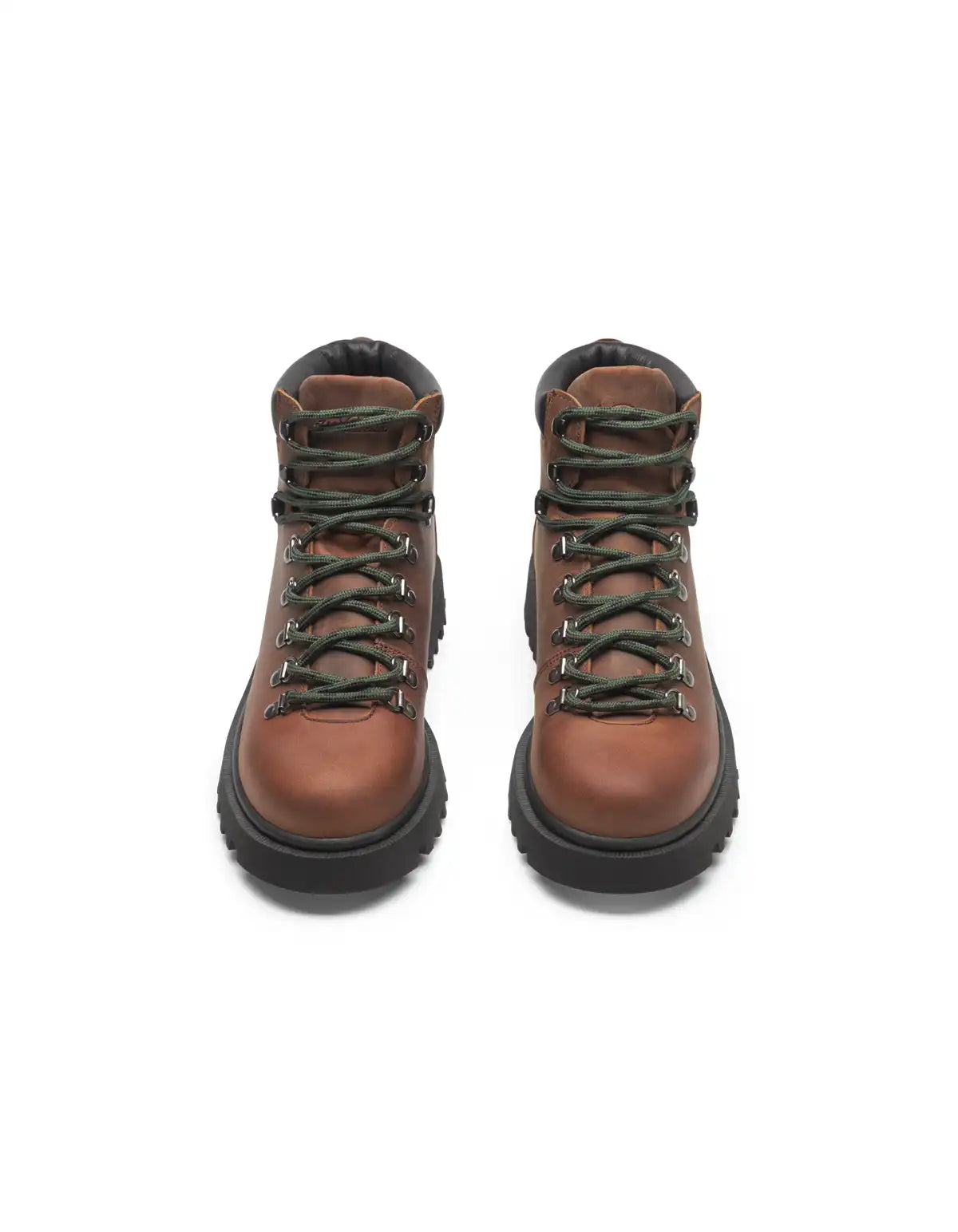 Les Deux Schnürstiefel Braun