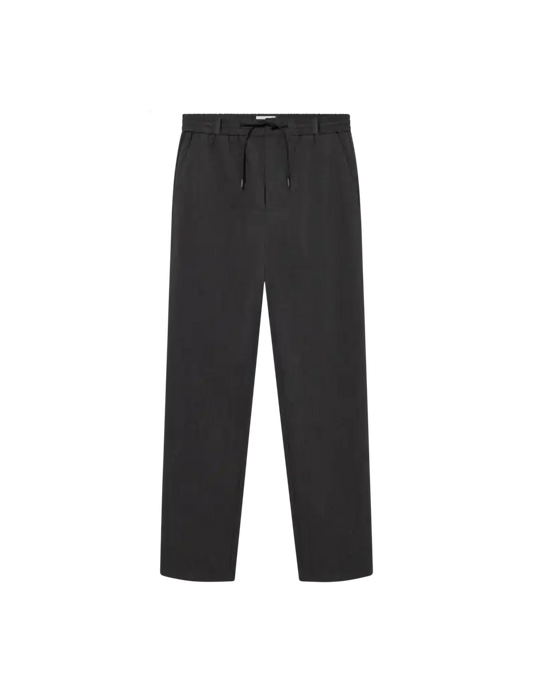 Les Deux Hose Como Tapered Textured Pants in der Farbe Dark Grey Melange