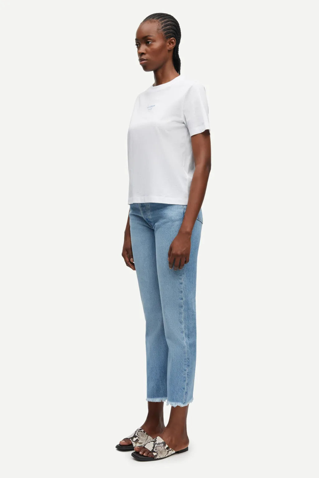 Samsoe Samsoe T-Shirt Ice Blue Jasper