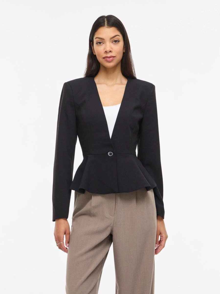 Vila Blazer Vissential in der Farbe Black Beauty