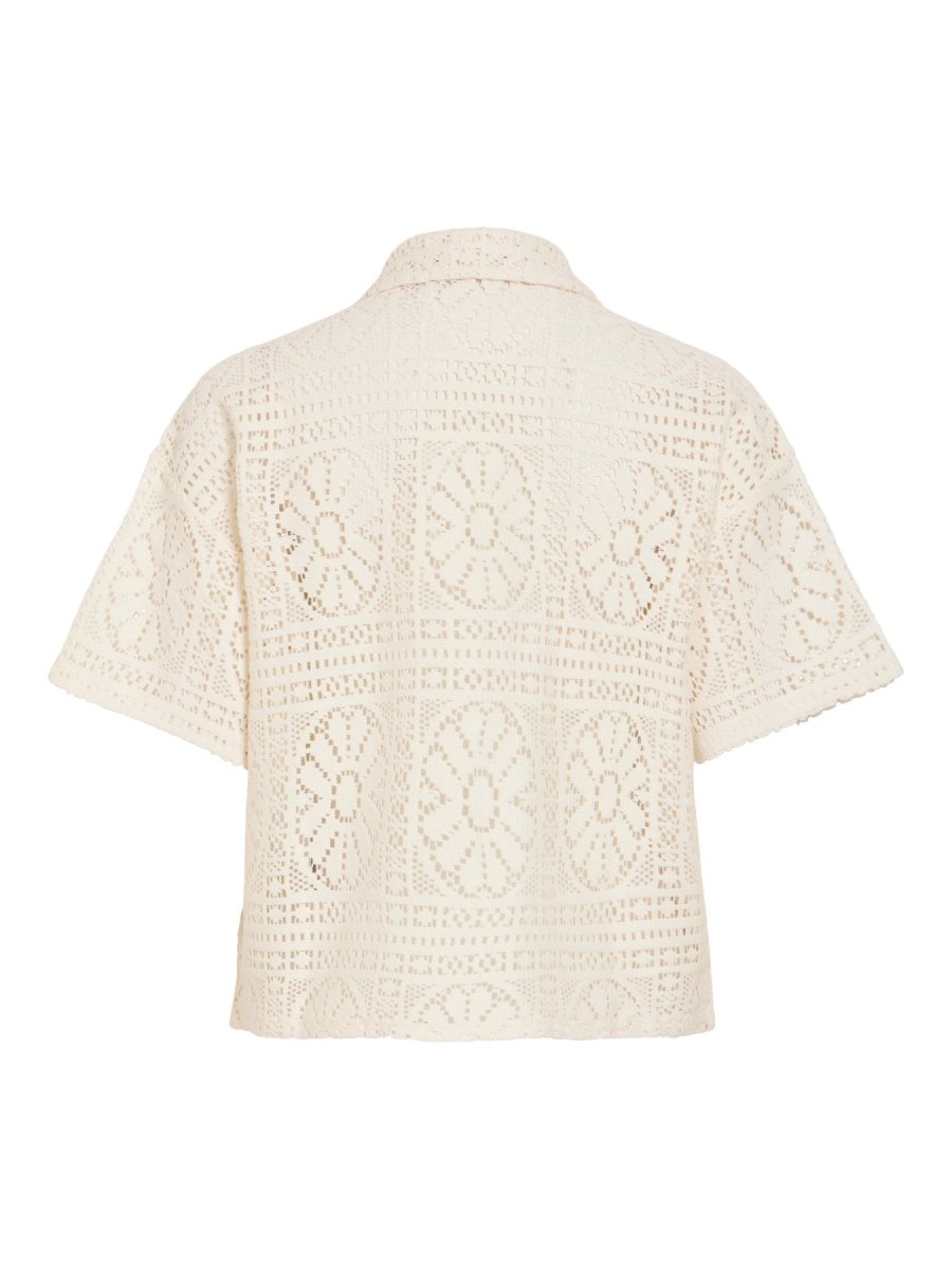 Vila Damen Shirt Vimerinda 2 4 Shirt Vol 2 - Birch