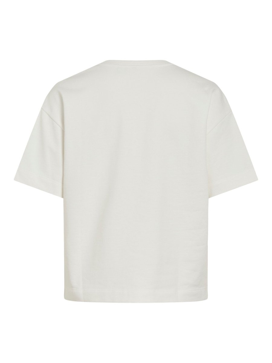 Vila Damen Top Vigley Hope O-Neck 2 4 Sweat Top - Snow White HOPE SNOW WHITE