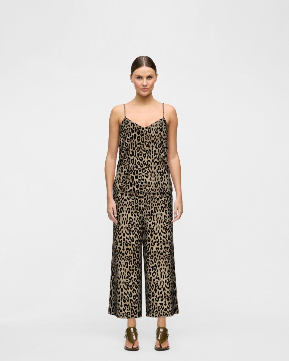 Vila Hose VIPRISILLA PRI HW CULOTTE PANTS/VOL/RC/2 - Birch LEO