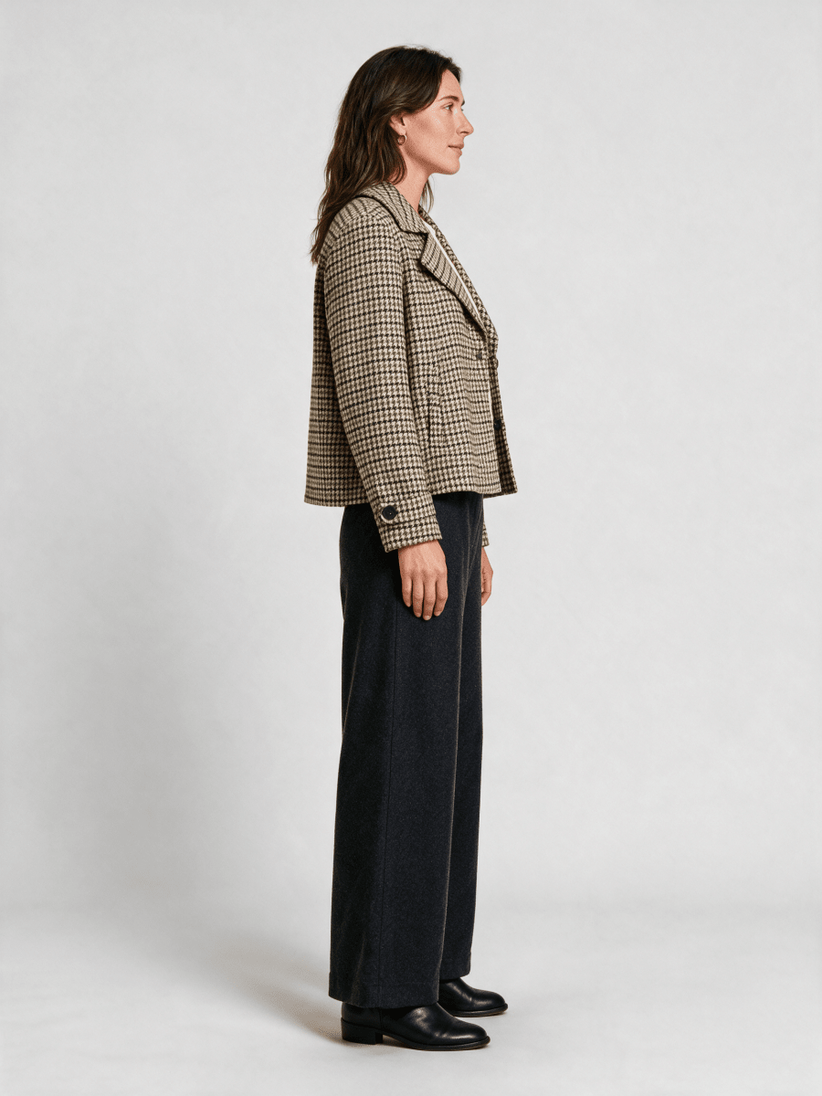 Vila Jacke Langarm Coffee Bean Birch/Nomad/Martini Olive/Black