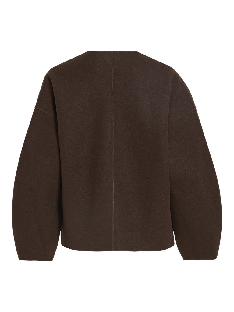 Vila Jacke Loose Fit Langarm Coffee Bean