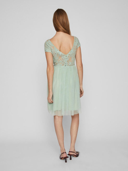 Vila Kleid Viulricana Cameo Green