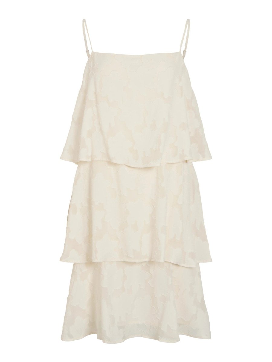 Vila kurzes Damenkleid VIELANOR mit Trägern - Birch
