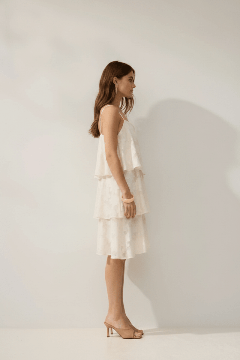 Vila kurzes Damenkleid VIELANOR mit Trägern - Birch