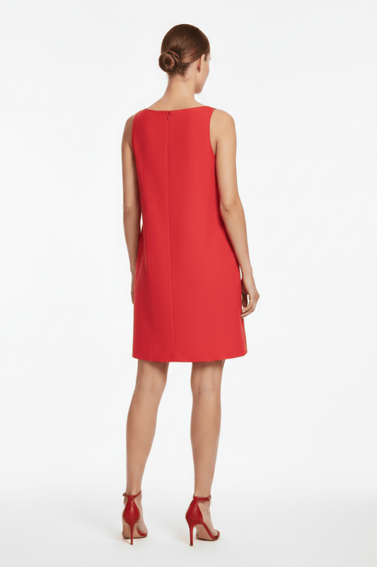 Vila Kurzkleid VIPRISILLA S/L BOATNECK SHORT DRESS/VOL1 - Hibiscus