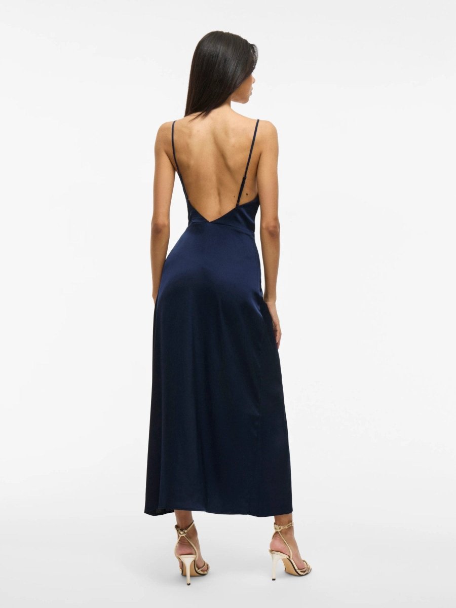 Vila langes Kleid Viravenna Strap Ankle Dress - Navy Blazer