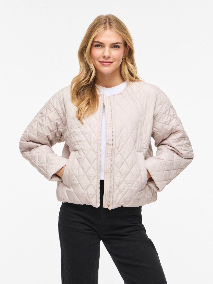 Vila Quilted Jacket Vitate in der Farbe Chateau Gray
