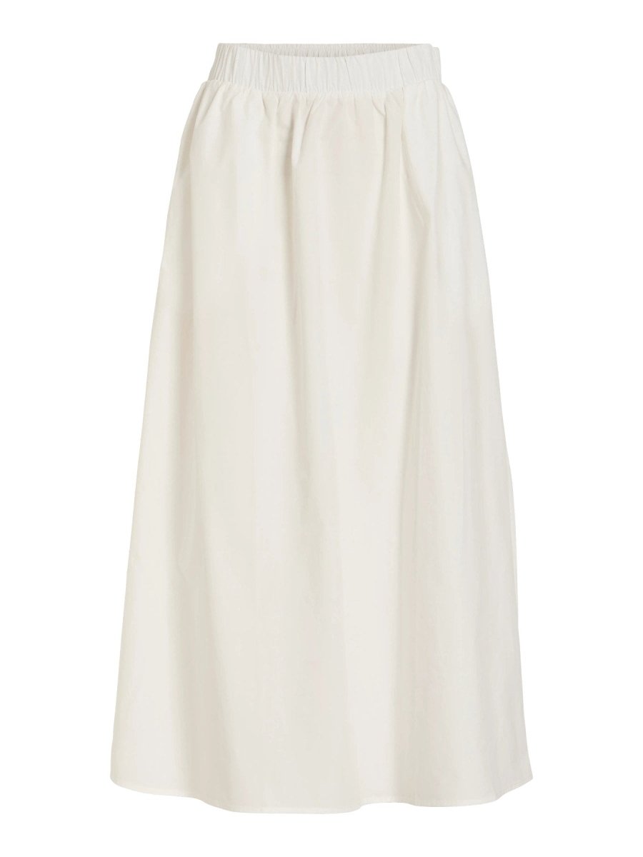 Vila Rock Visophie High Waist Ankle Skirt - Snow White