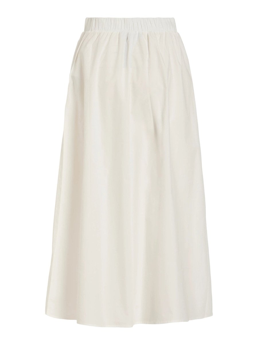 Vila Rock Visophie High Waist Ankle Skirt - Snow White