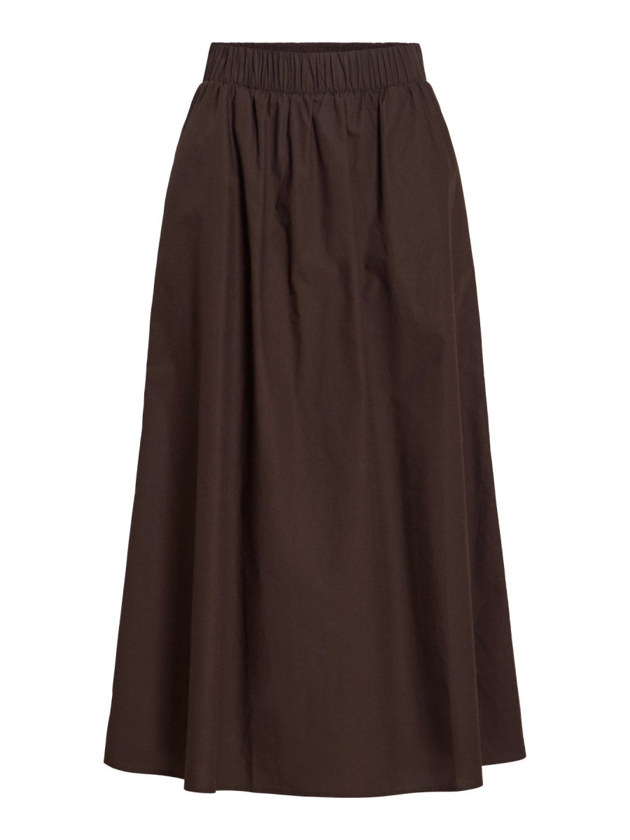 Vila Rock Visophie Hw Ankle Skirt - Coffee Bean