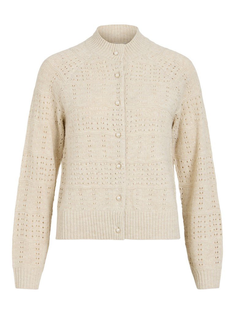 Vila Strickjacke Visapna in Super Light Natural Melange