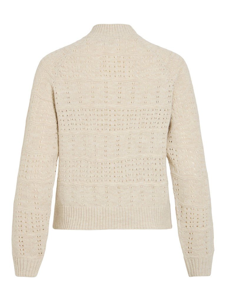 Vila Strickjacke Visapna in Super Light Natural Melange