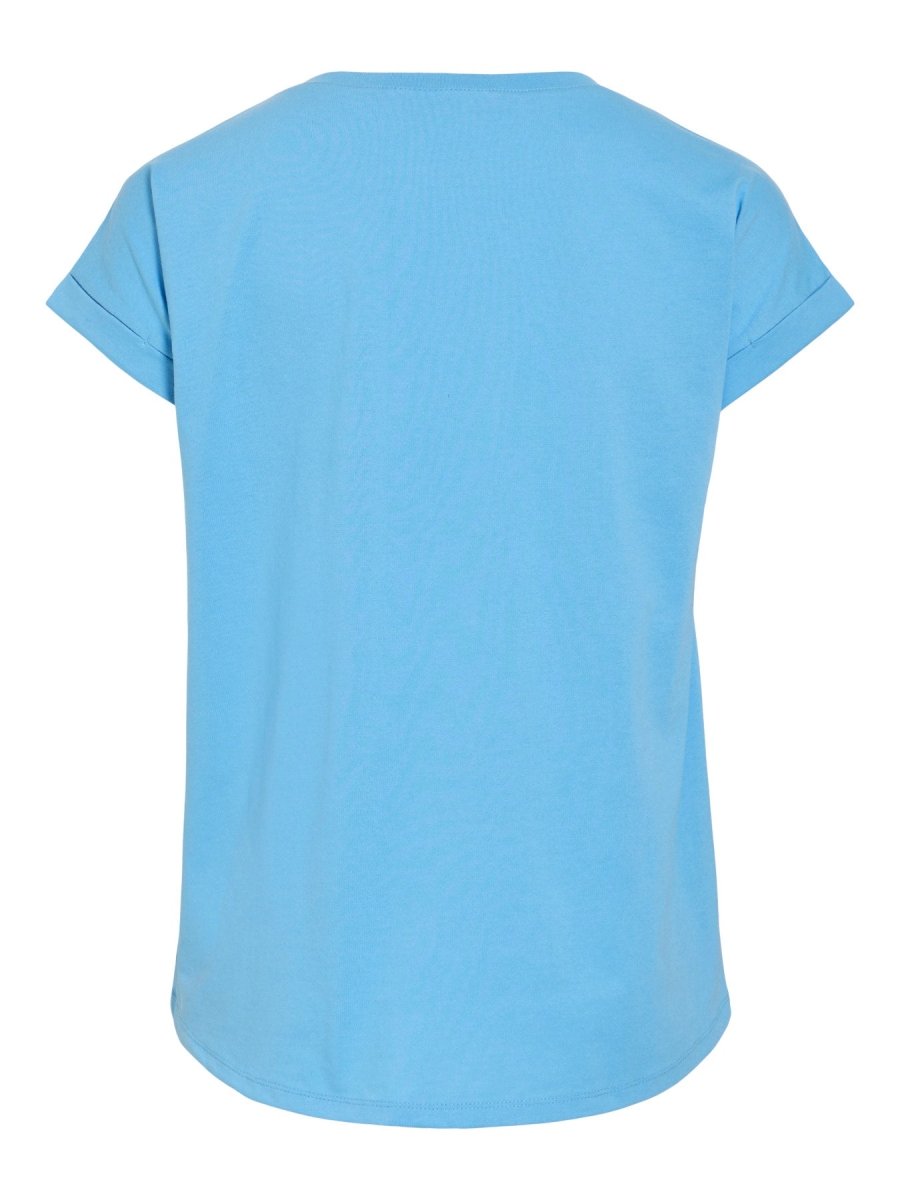 Vila T-Shirt Vidreamers in der Farbe Blue Surf