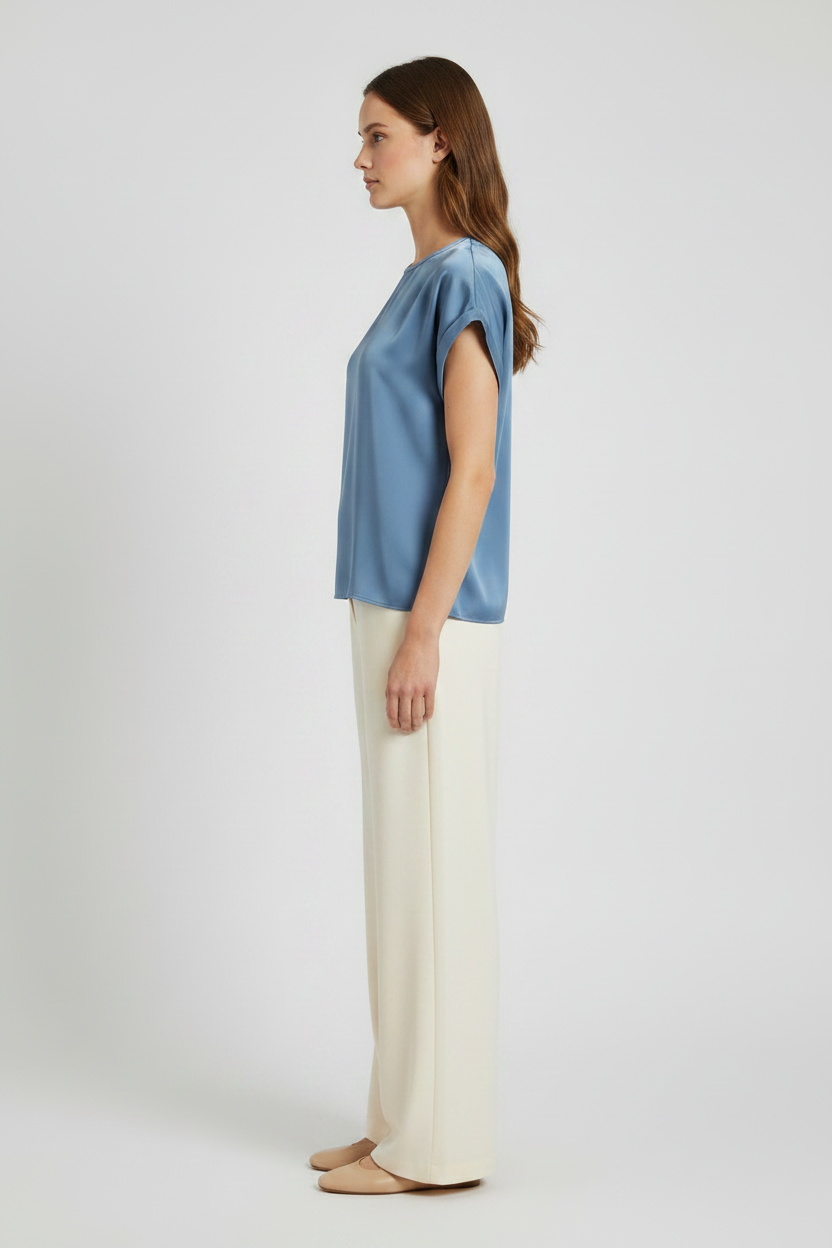 Vila T-Shirt Viellette Coronet Blue