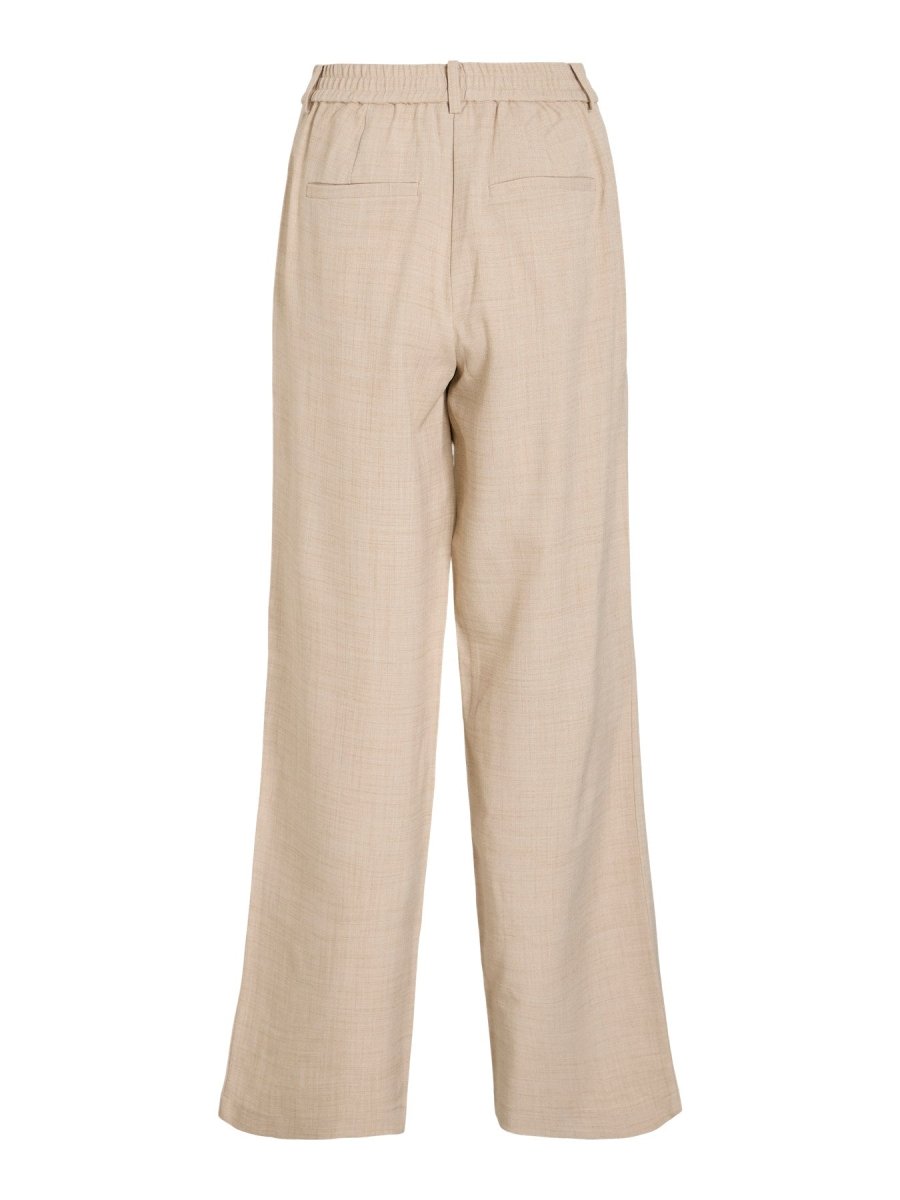 VILA Tailored Trousers VIROSA PANT - Super Light Natural Melange