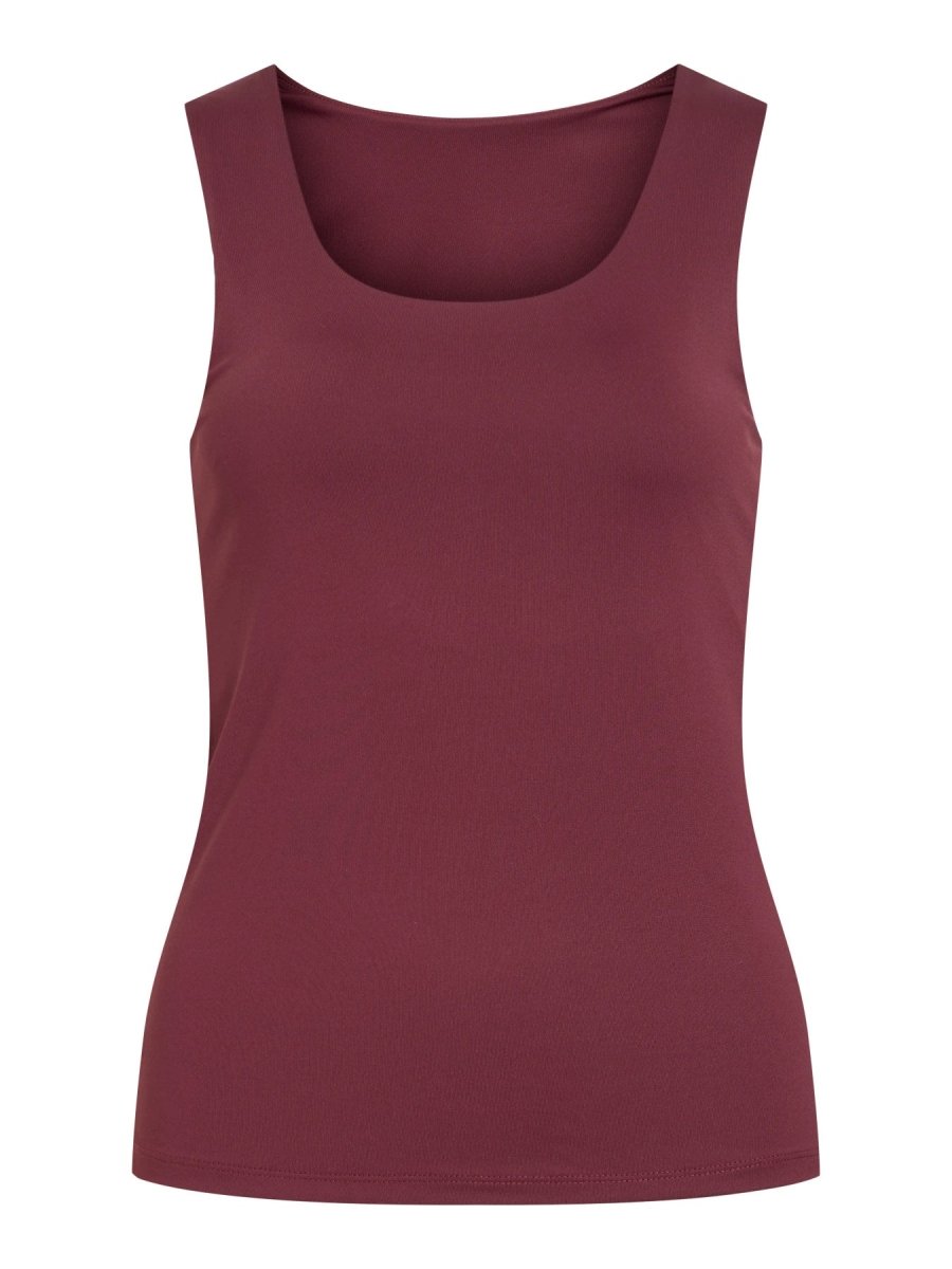 Vila Tanktop VIKENZA U - NECK S/L TANK TOP REV in Port Royale