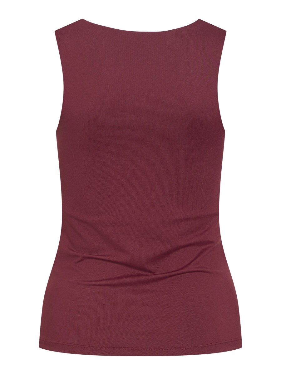 Vila Tanktop VIKENZA U - NECK S/L TANK TOP REV in Port Royale