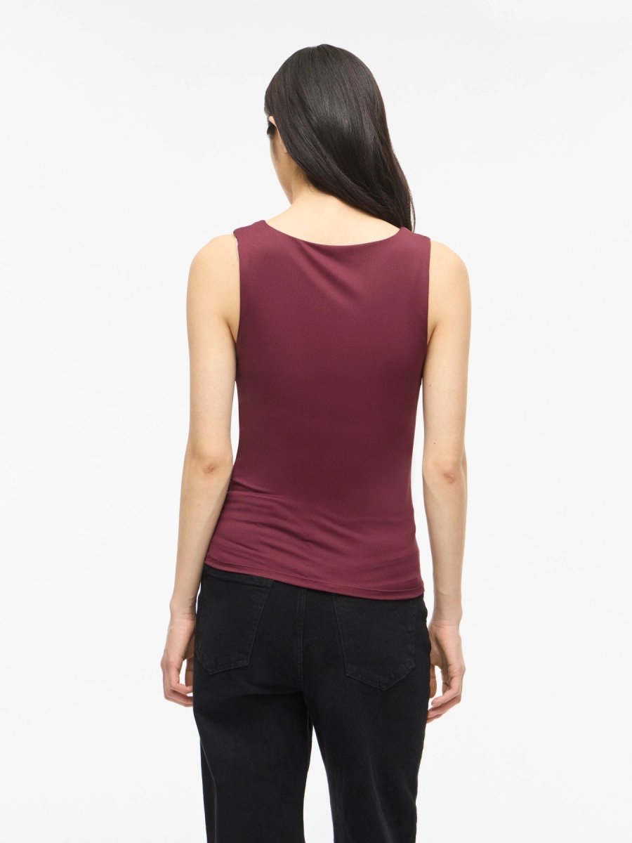 Vila Tanktop VIKENZA U - NECK S/L TANK TOP REV in Port Royale