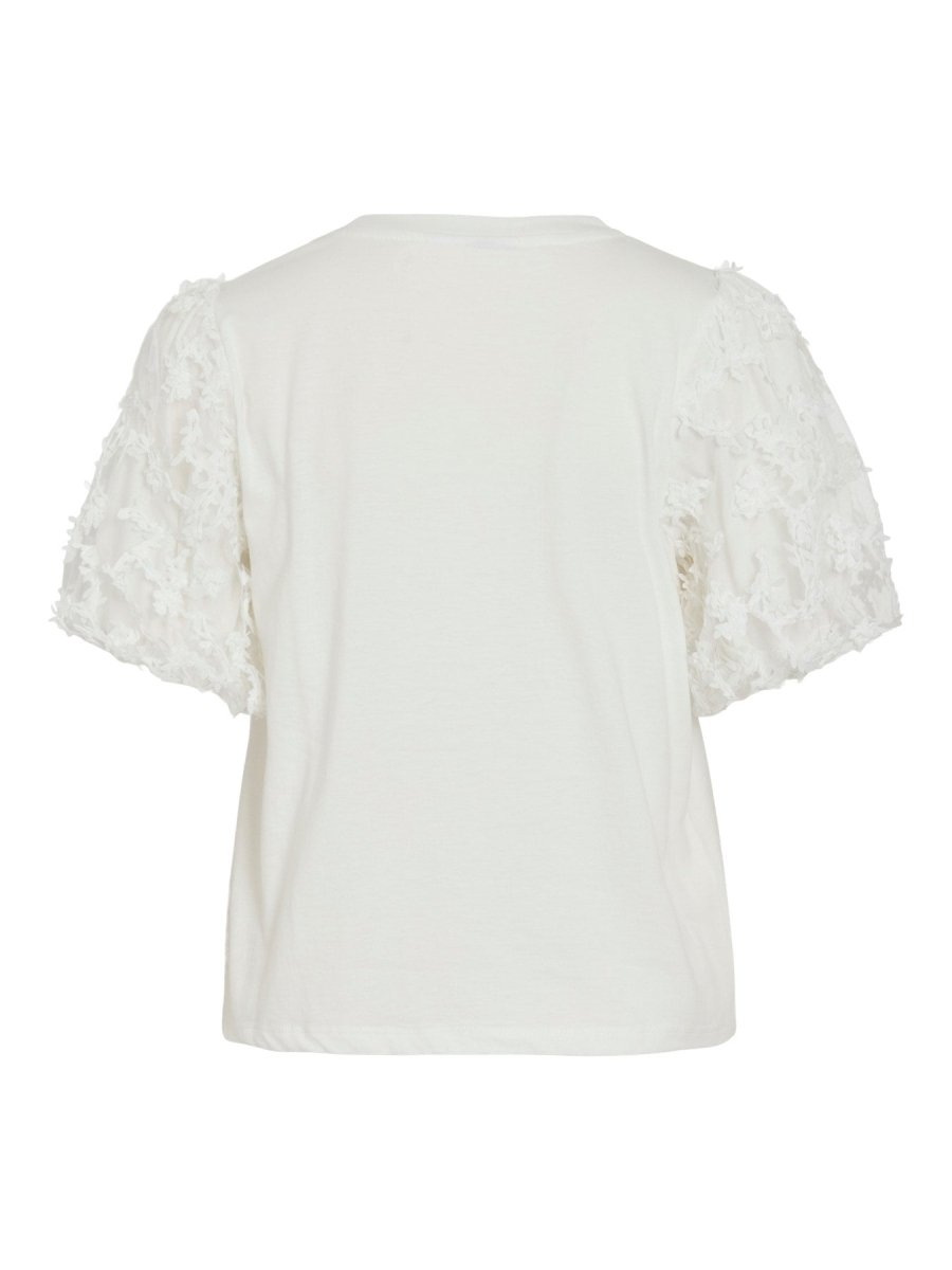 VILA Top VIONESCA O - NECK S/S TOP - Snow White