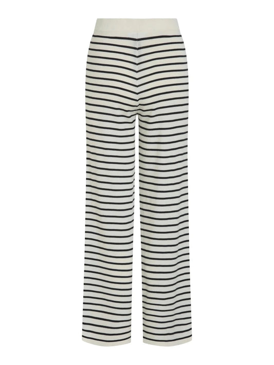 Vila Vilipsa gestrickte Hose in der Farbe Cloud Dancer