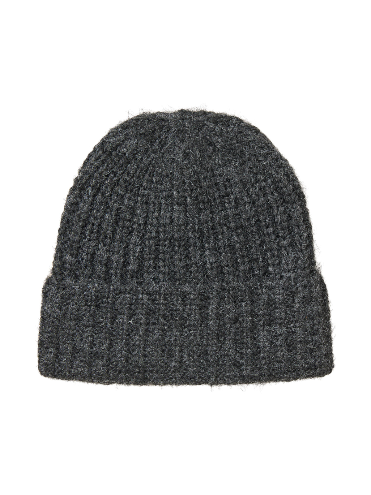 Vila Strickmütze New Knit Beanie in Dark Grey Melange