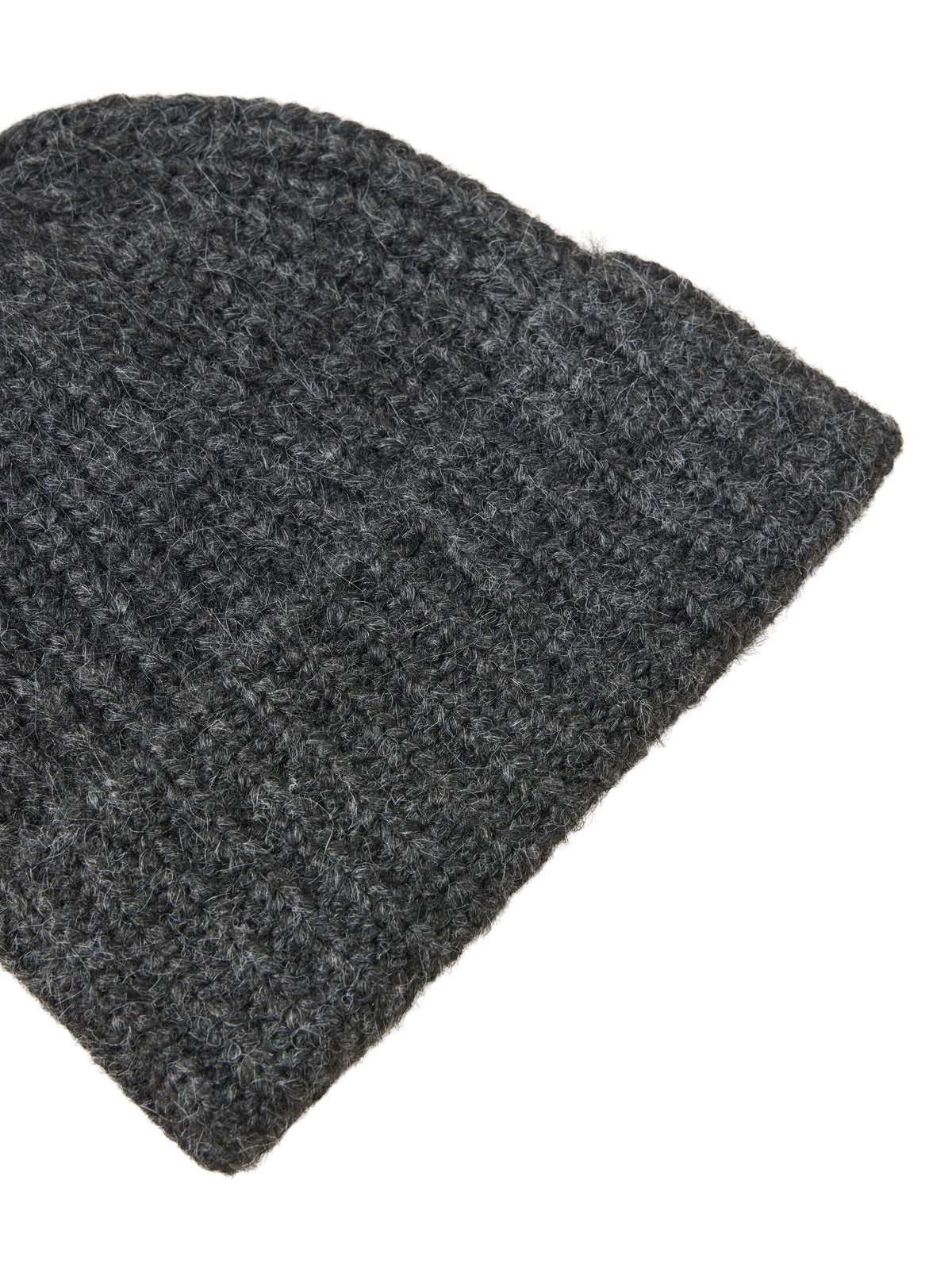 Vila Strickmütze New Knit Beanie in Dark Grey Melange