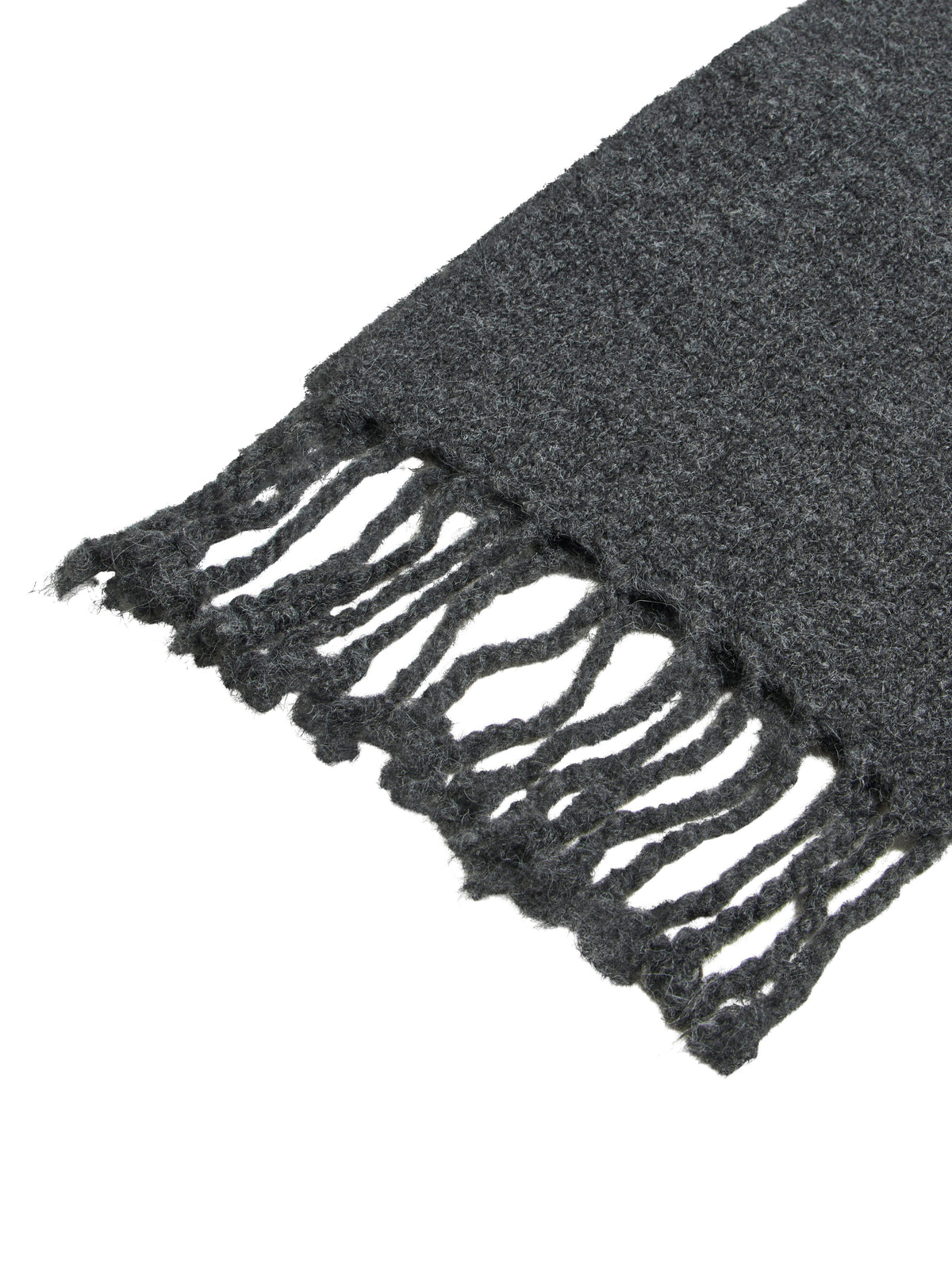 Vila Strickschal New Knit Scarf in Dark Grey Melange