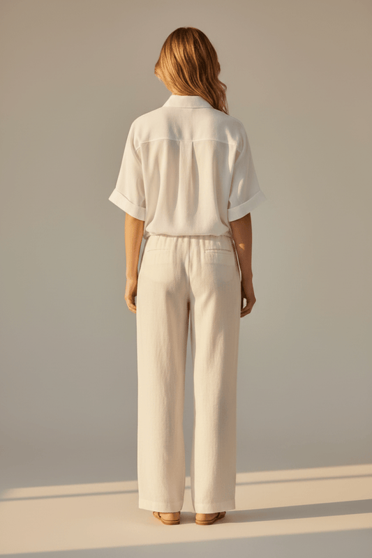 YAYA Bluse mit weiten Ärmeln und geflochtenen Details PURE WHITE