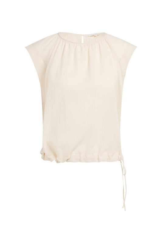 YAYA Sleeveless top mit tube colla CLOUD CREME WHITE